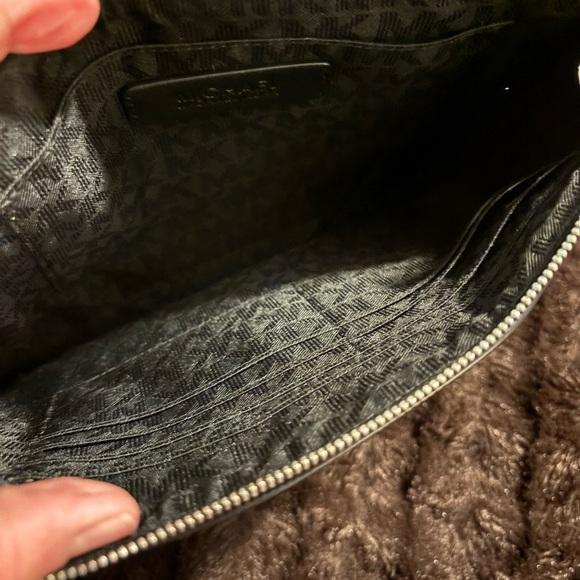 Michael Kors Women’s Floral Perforated Large Zip Clutch - Picture 10 of 13